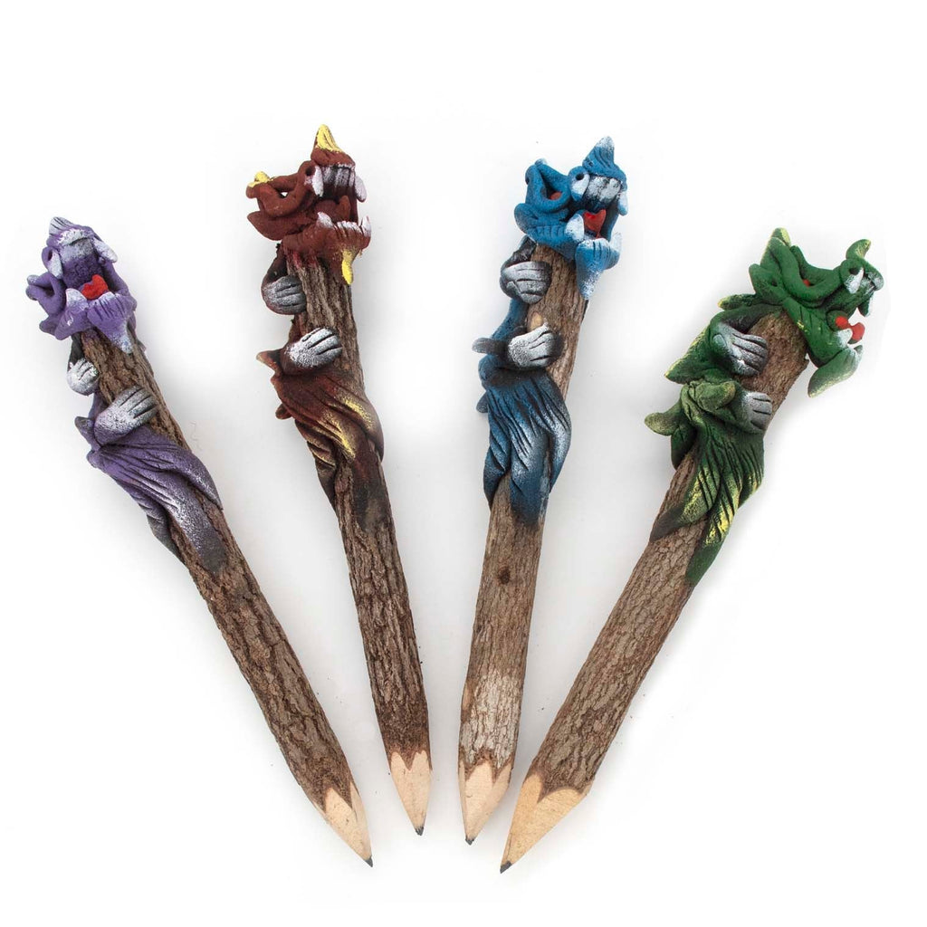 Sawdust Dragon Pencil-Siesta Crafts