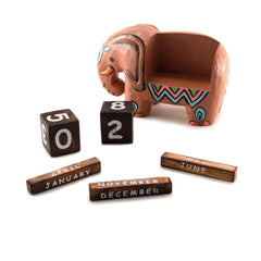 Elephant Perpetual Calendar-Siesta Crafts