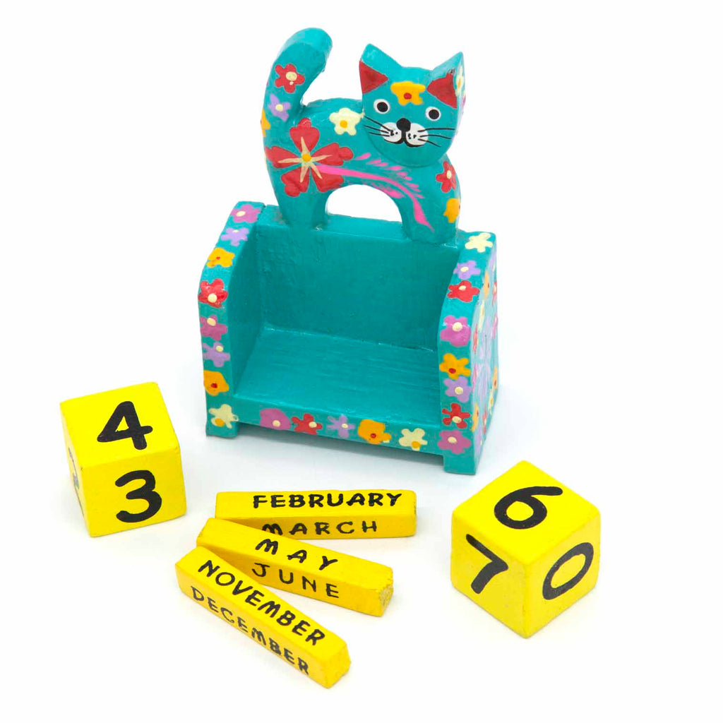 Cat Perpetual Calendar-Siesta Crafts