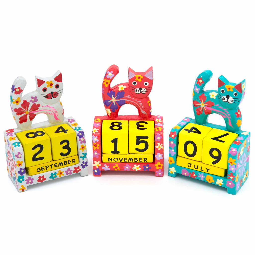 Cat Perpetual Calendar-Siesta Crafts