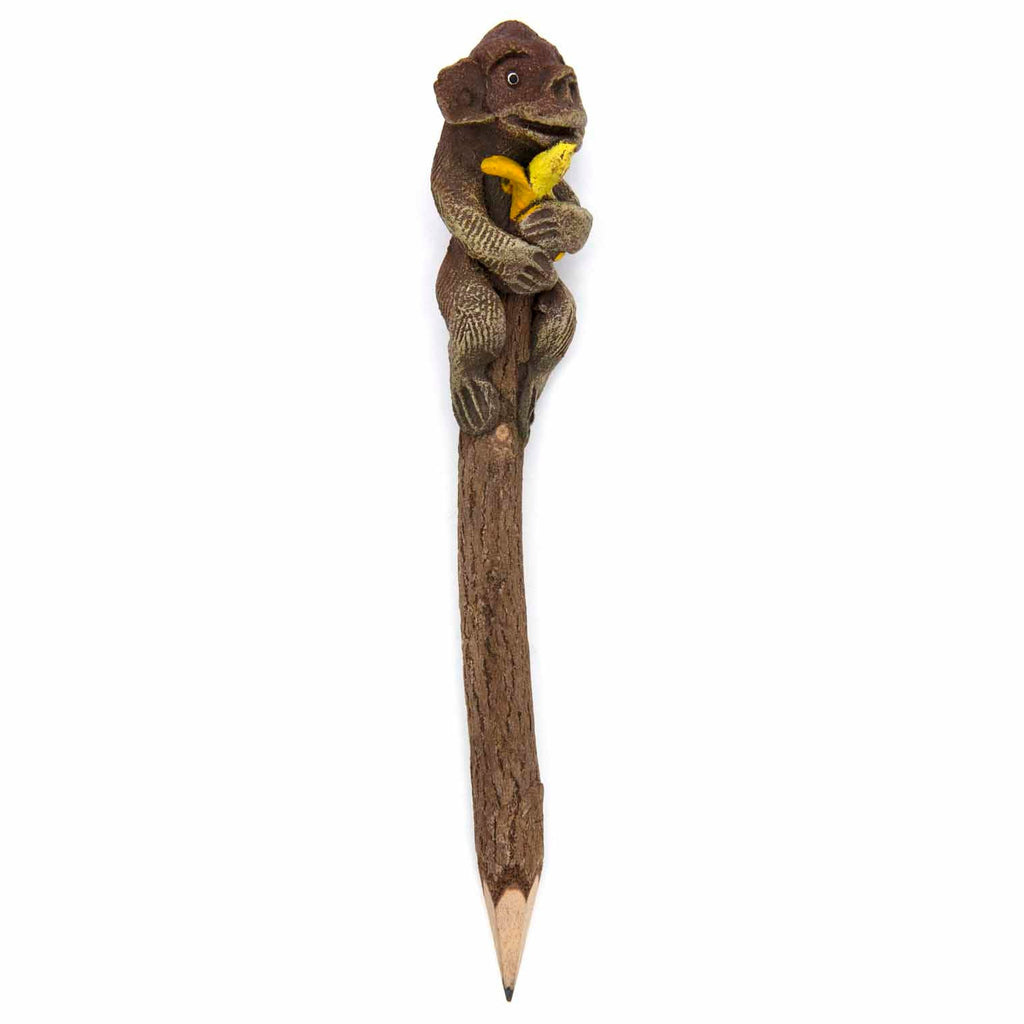 Monkey Sawdust Pencil-Siesta Crafts