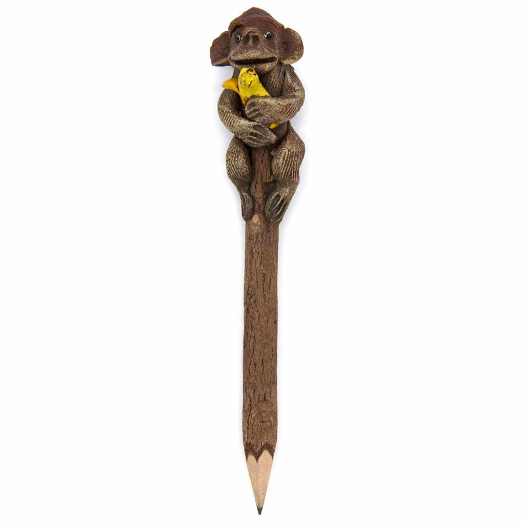 Monkey Sawdust Pencil-Siesta Crafts