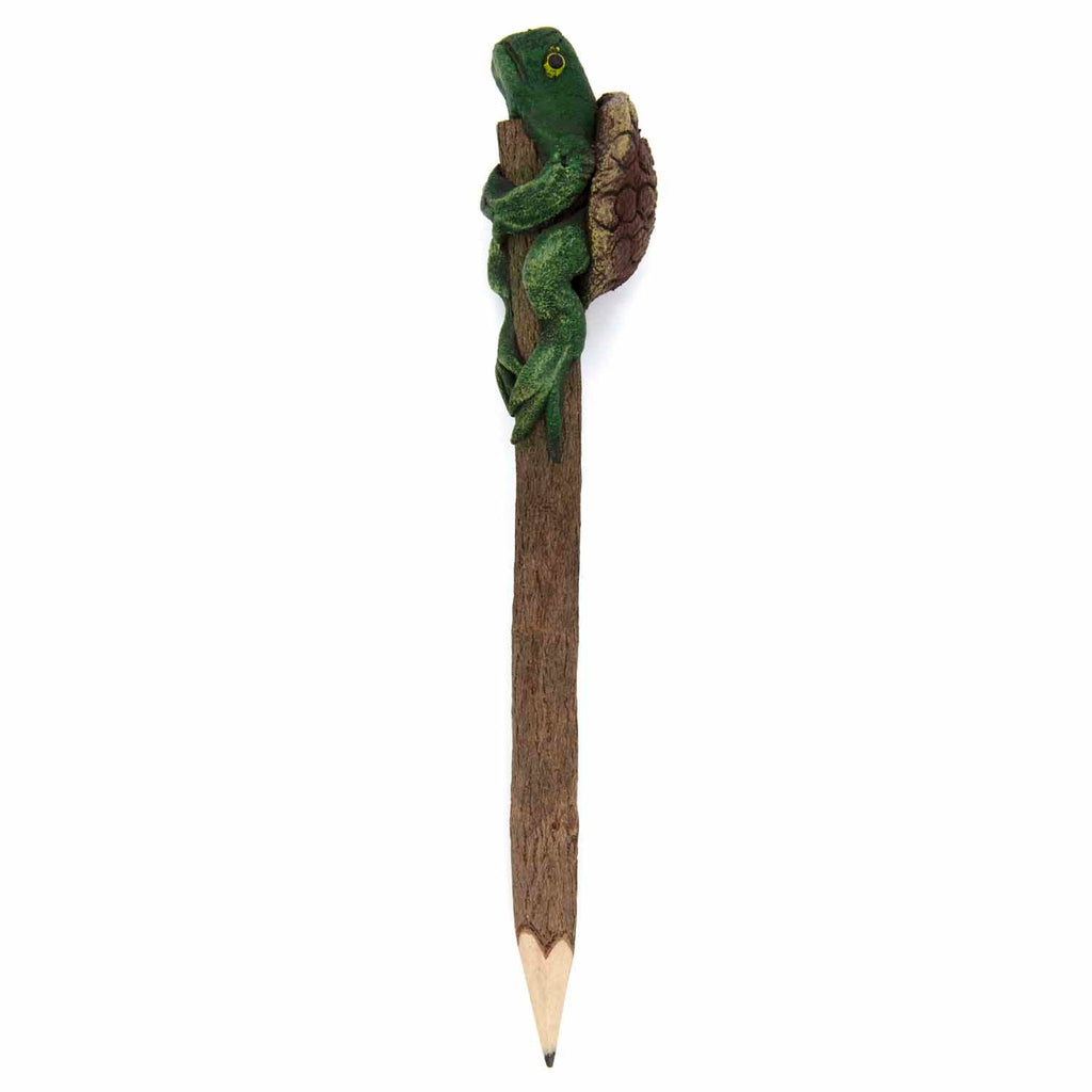 Turtle Sawdust Pencil-Siesta Crafts