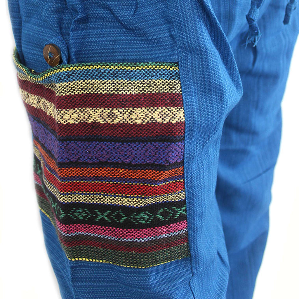 Thai Weave Pocket Ali Baba Trousers-Siesta Crafts