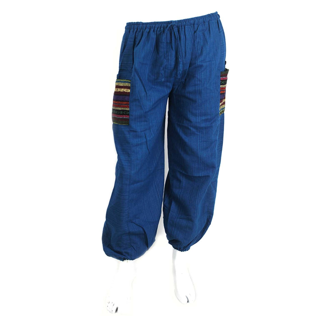 Thai Weave Pocket Ali Baba Trousers-Siesta Crafts