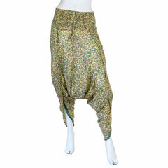 Recycled Sari Lace Up Ali Baba Trousers-Siesta Crafts