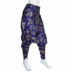 Recycled Sari Lace Up Ali Baba Trousers-Siesta Crafts