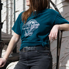Mushroom Design T-Shirt-Siesta Crafts