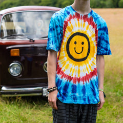 Smiley Tie Dye T-Shirt-Siesta Crafts