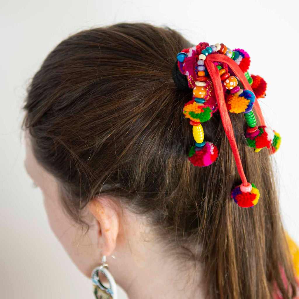 Dangle Jangle Hill Tribe Scrunchie-Siesta Crafts