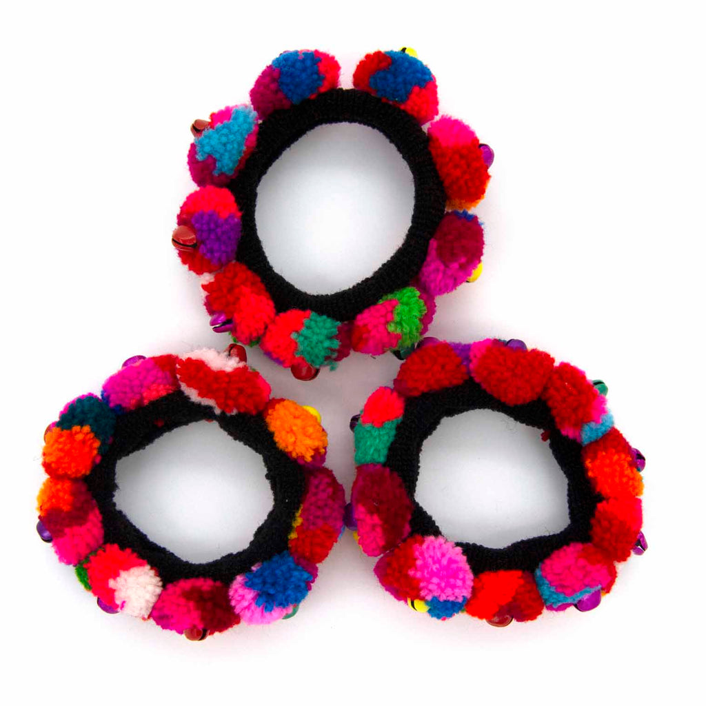 Pom Pom Hill Tribe Scrunchie-Siesta Crafts