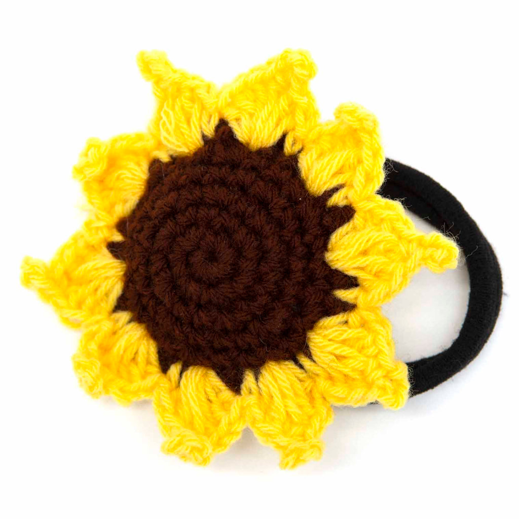 Sunflower Crochet Scrunchie-Siesta Crafts