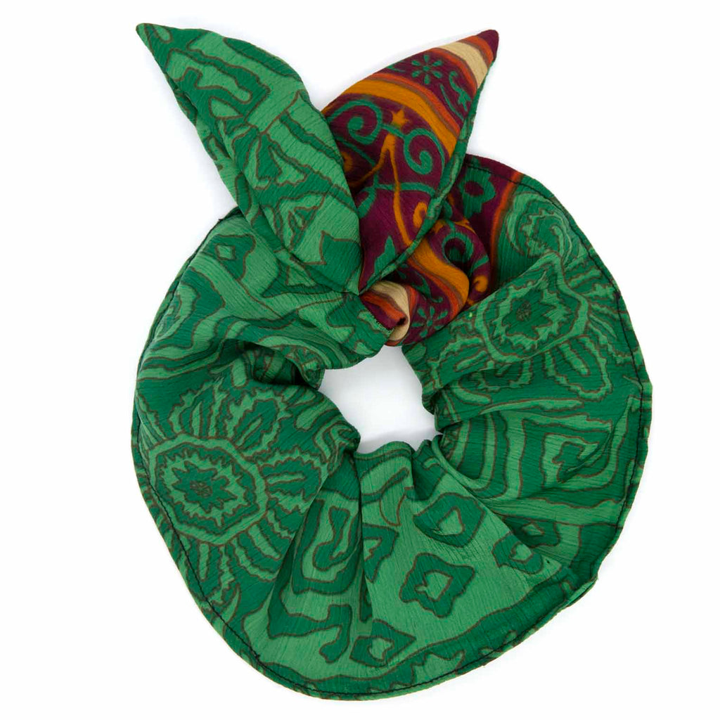 Recycled Sari Bow Scrunchie-Siesta Crafts