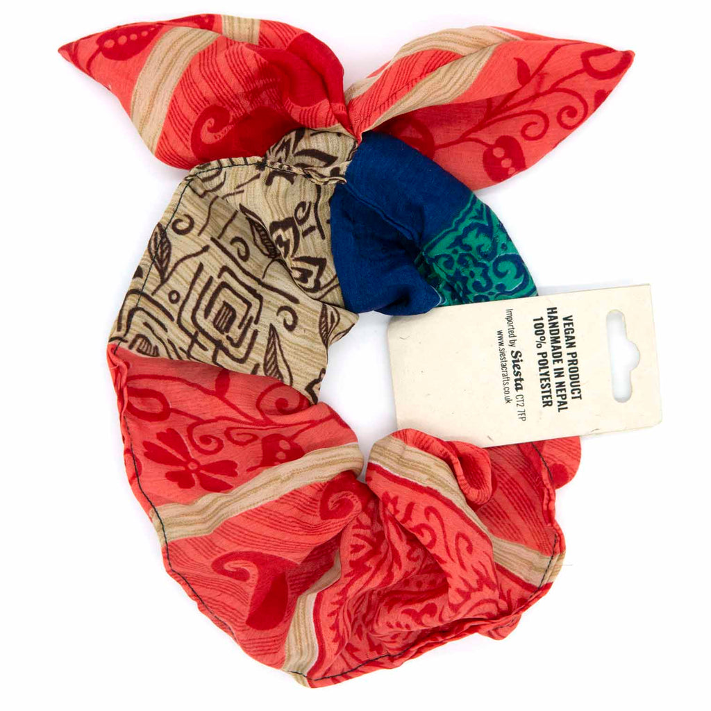 Recycled Sari Bow Scrunchie-Siesta Crafts