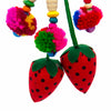 Hill Tribe Strawberry Scrunchie-Siesta Crafts