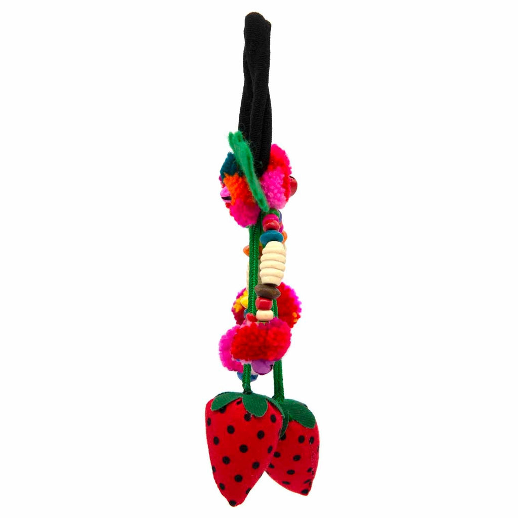 Hill Tribe Strawberry Scrunchie-Siesta Crafts