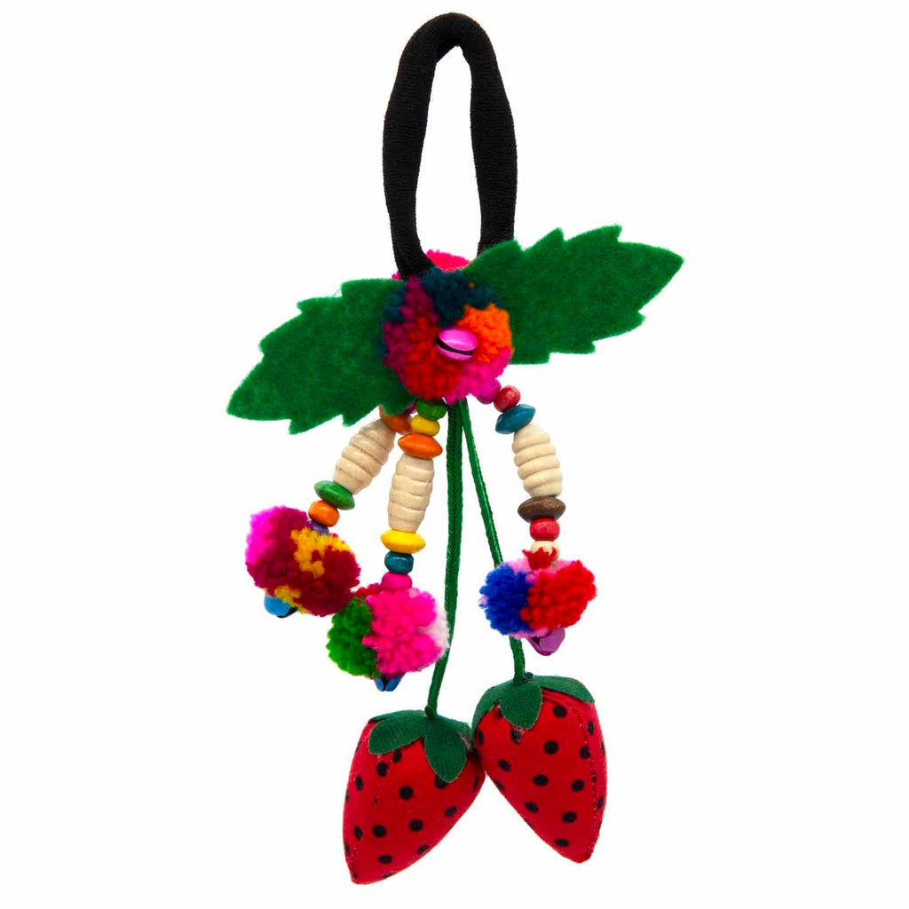 Hill Tribe Strawberry Scrunchie-Siesta Crafts