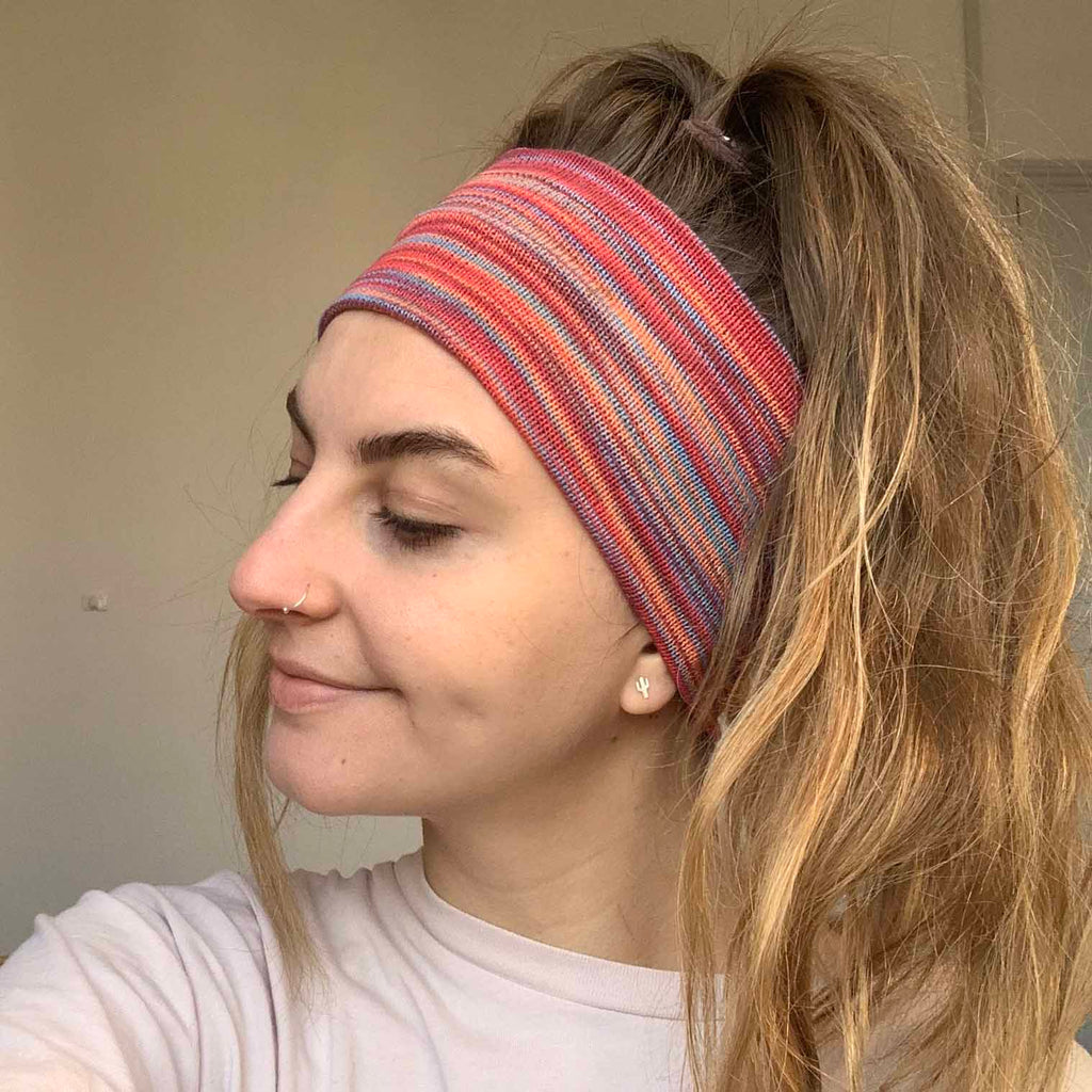 Knitted Cotton Hairband-Siesta Crafts