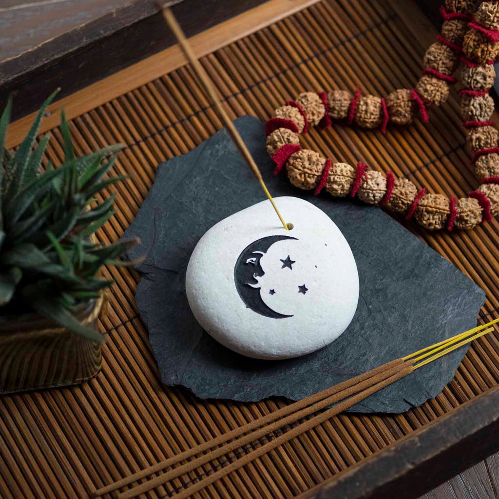 Moon Stone Incense Holder-Siesta Crafts