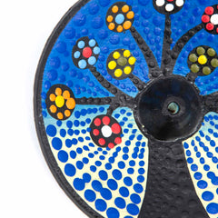 Dot Painted Tree of Life Incense Holder-Siesta Crafts