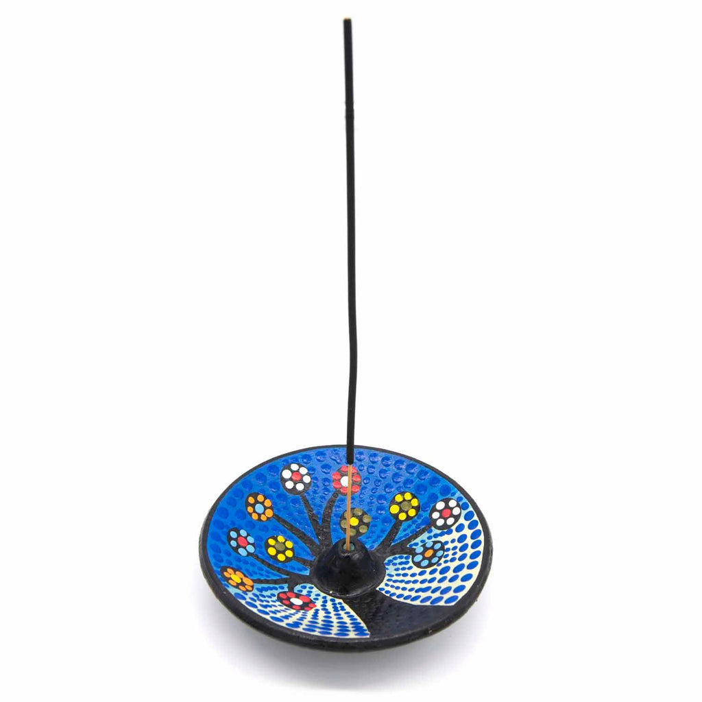 Dot Painted Tree of Life Incense Holder-Siesta Crafts