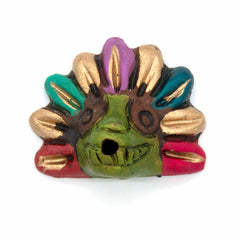 Aztec Creator God Incense Holder Colourful-Siesta Crafts