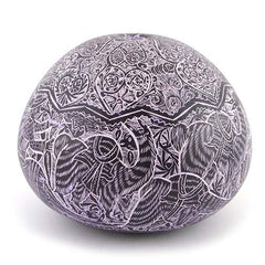 Artisan Intricate Folk Art Gourd No.1-Siesta Crafts