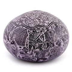 Artisan Intricate Folk Art Gourd No.3-Siesta Crafts