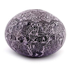 Artisan Intricate Folk Art Gourd No.3-Siesta Crafts
