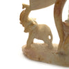 Soapstone Elephant Trunk Sculpture with Babies-Siesta Crafts