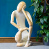 Giant Soapstone Thinking Man Statue No.13-Siesta Crafts