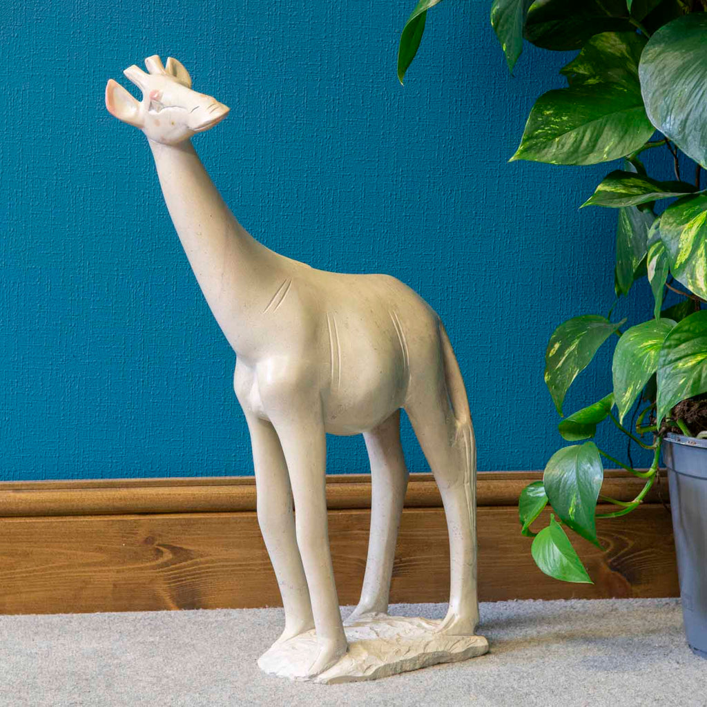 Soapstone Giraffe Statue 22"-Siesta Crafts