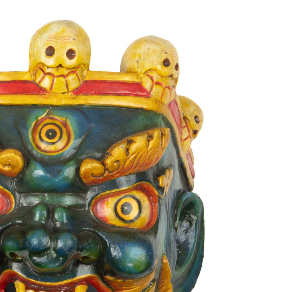 Artisan Bhutanese Bhairab Mask No.343-Siesta Crafts