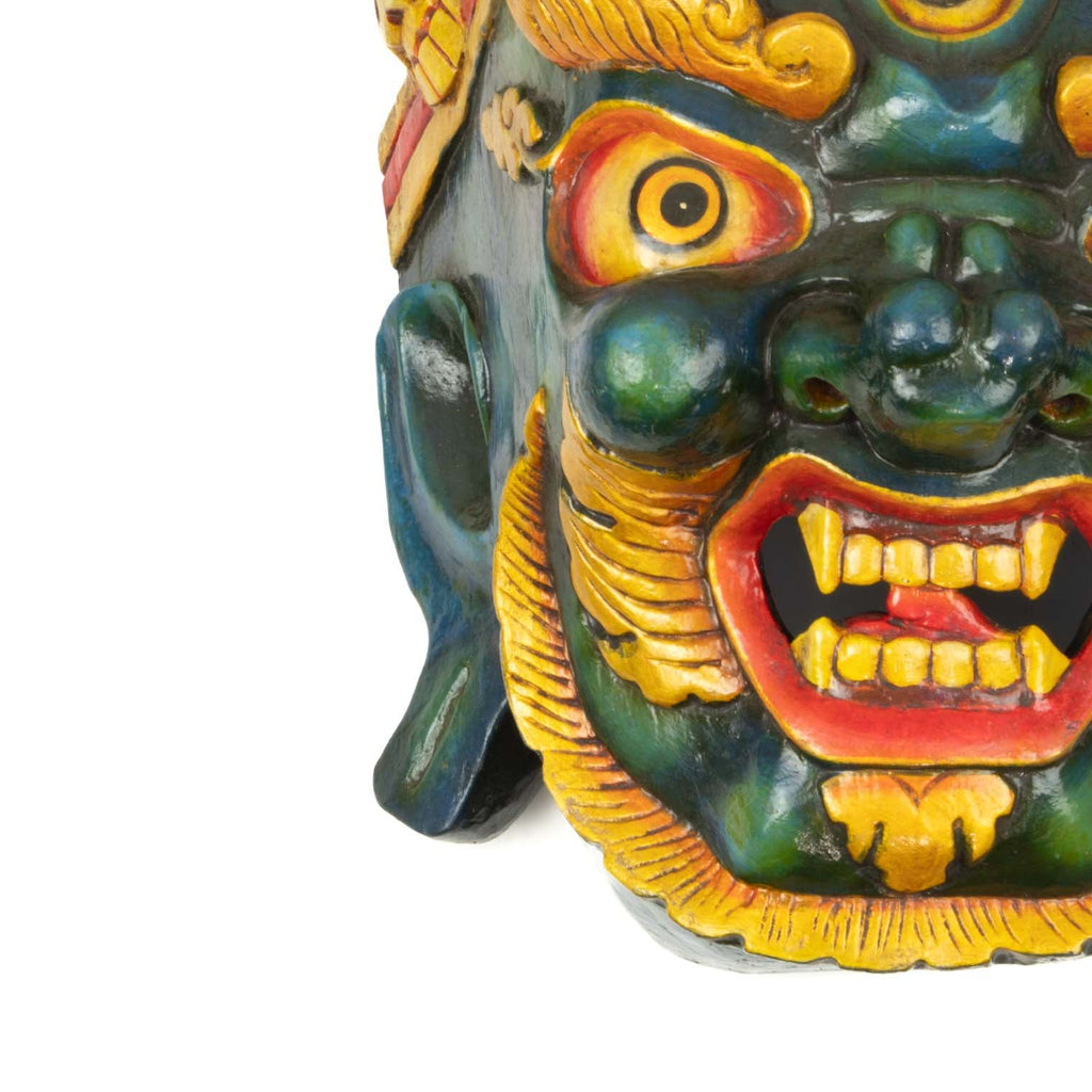 Artisan Bhutanese Bhairab Mask No.343-Siesta Crafts