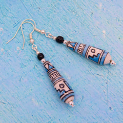 Paso Azul Earrings-Siesta Crafts