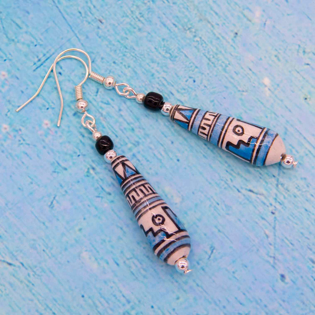 Paso Azul Earrings-Siesta Crafts
