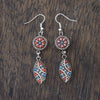 Flower and Leaf Cluster Earrings-Siesta Crafts