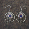 Metal Ring Earrings-Siesta Crafts