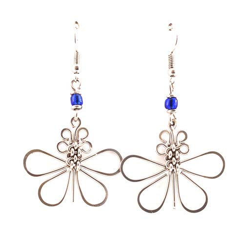 Butterfly Kenyan Earrings-Siesta Crafts