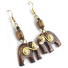 Spiral Elephant Earrings-Siesta Crafts