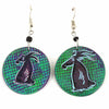 Soapstone Round Animal Earrings-Siesta Crafts