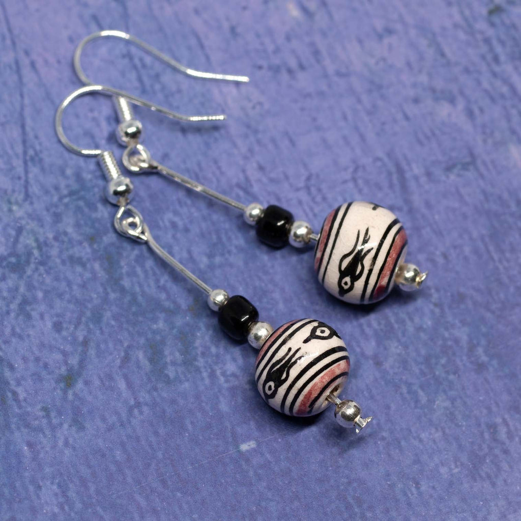 Autumnal Sphere Earrings-Siesta Crafts
