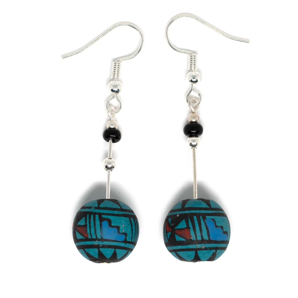 Sea Sphere Earrings-Siesta Crafts