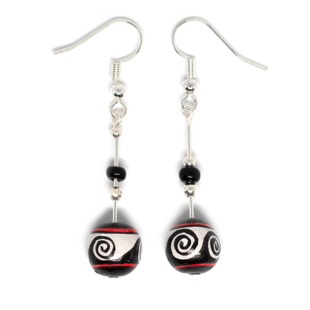Yin Wave Earrings-Siesta Crafts