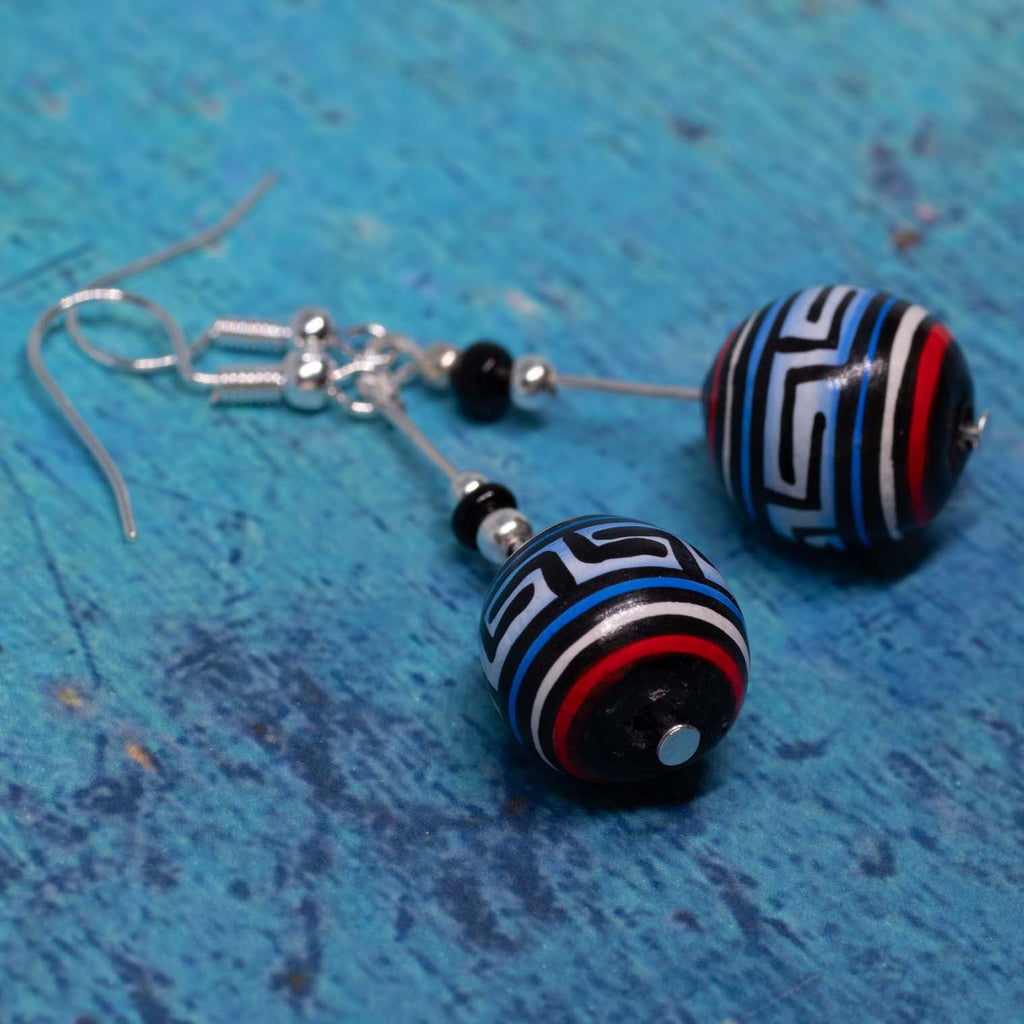 Maze Earrings-Siesta Crafts