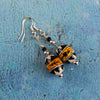 Pescado Naranjo Earrings-Siesta Crafts
