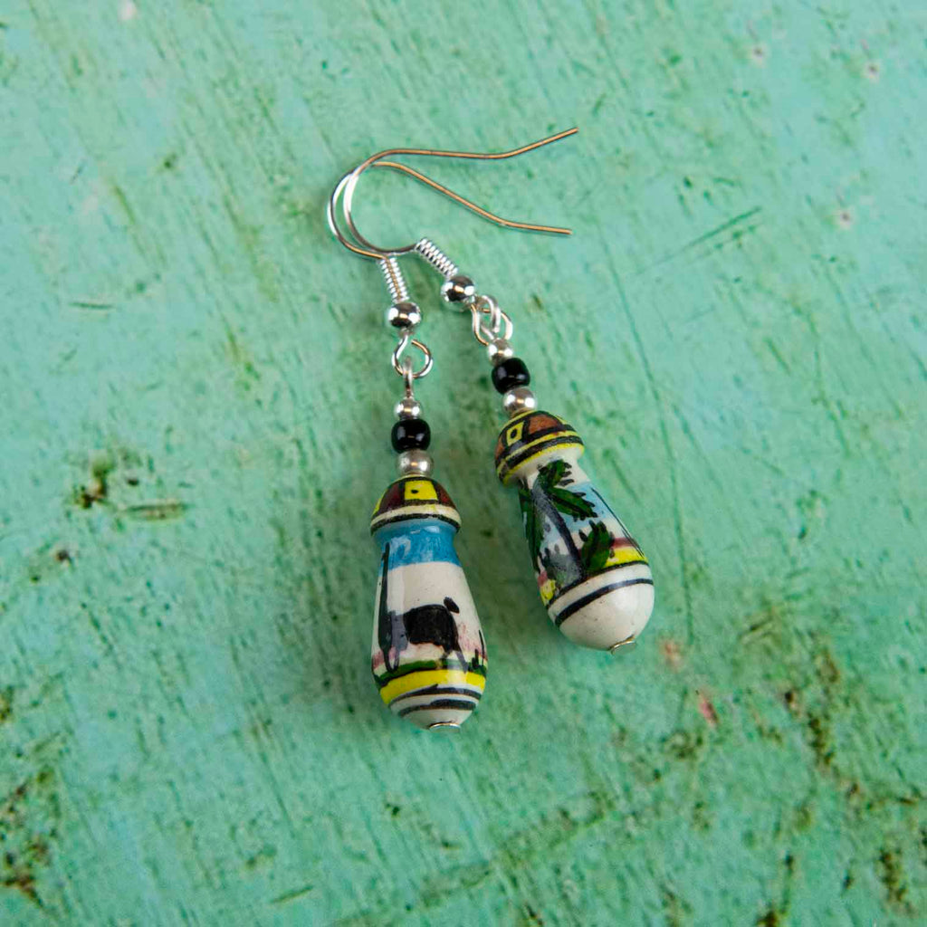 Palm Tree Earrings-Siesta Crafts