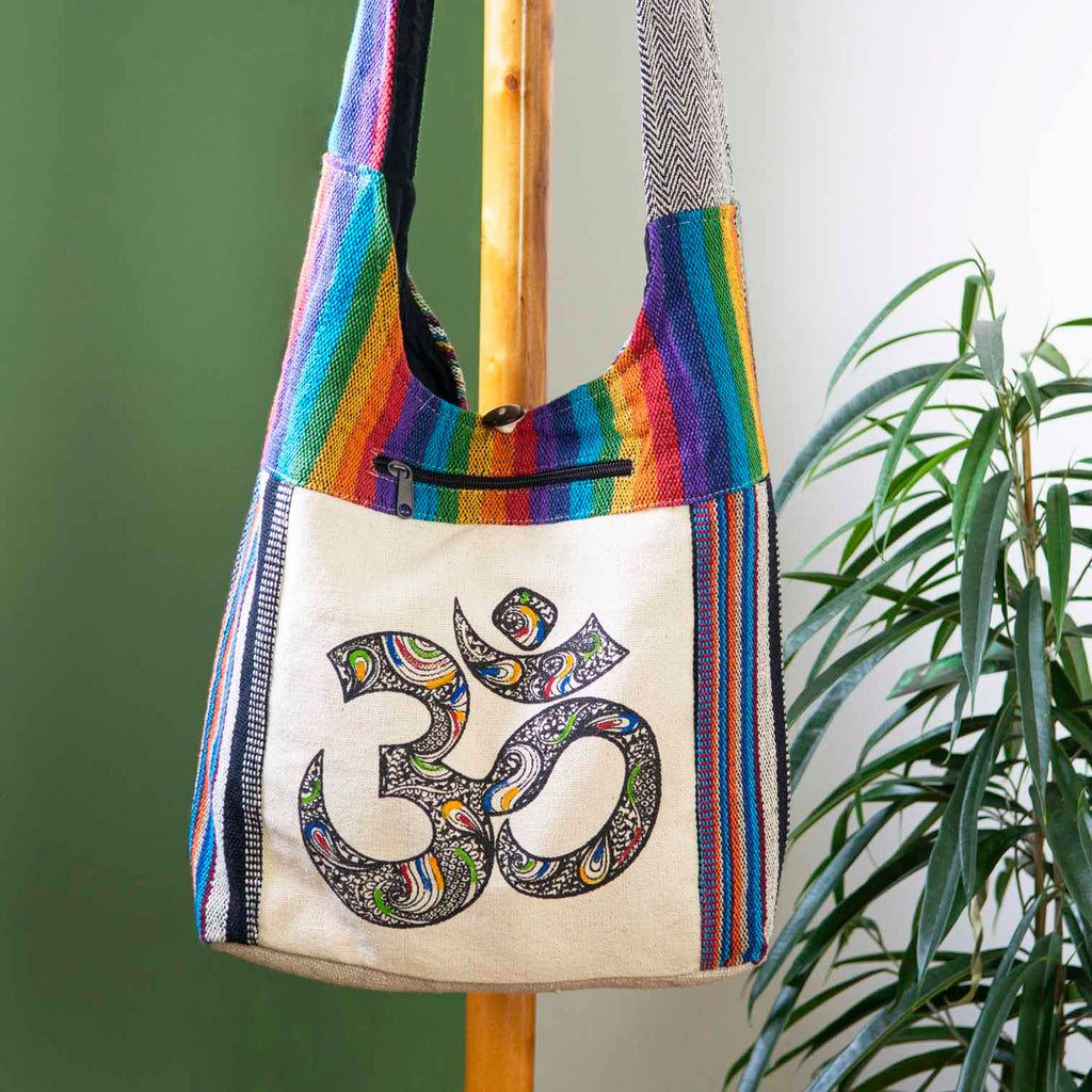 Printed Cotton Shoulder Bag-Siesta Crafts