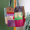 Recycled Sari Market Tote Bag-Siesta Crafts