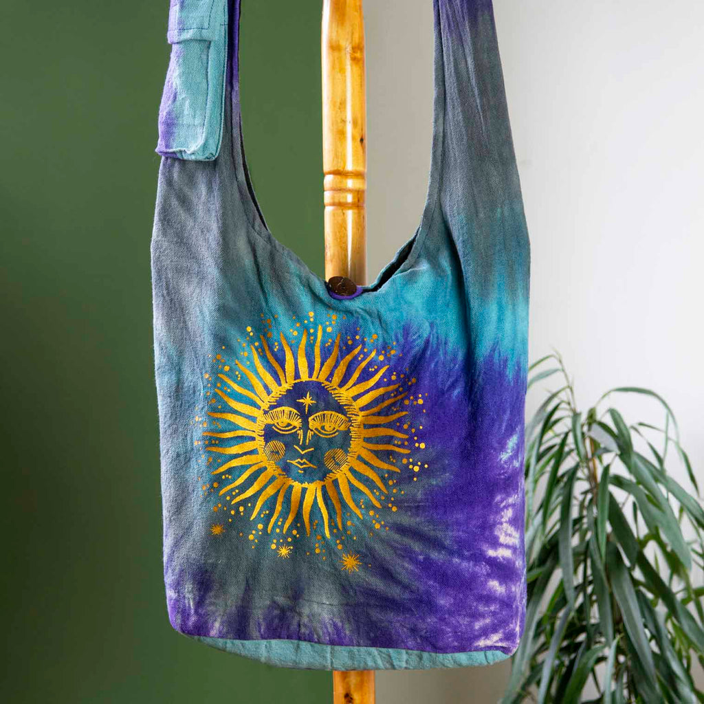 Tie Dye Sun Shoulder Bag-Siesta Crafts